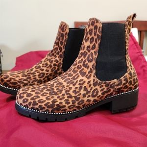 Leopard bootie by Simply Be  size 10W